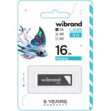 USB-флеш накопичувач Wibrand 16 GB Stingray Grey USB 2.0 (WI2.0/ST16U5G) - Фото