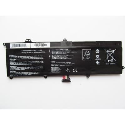 Акумулятор для ноутбука Asus X202E C21-X202, 5000 mAh (37Wh), 4cell, 7.4 V, Li-ion AlSoft (A47503)
