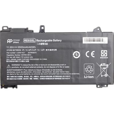 Акумулятор для ноутбука HP ProBook 440 G6 (RE03XL, HSTNN-0B1C) 11.55 V 3500 mAh PowerPlant (NB461509)