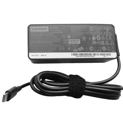 Блок питания к ноутбуку Lenovo 65W разъем USB type-C (ADLX65ULGE2A / A40389)
