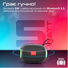 Акустична система Promate Capsule-3 Black (capsule-3.black) - Фото