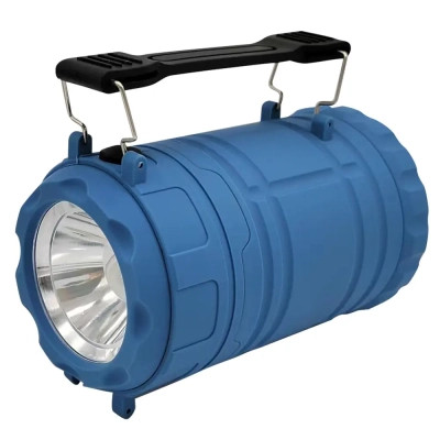 Фонарь Quantum Nice blue 1WLED + 3WCOB 3xAА (QM-FL3041)