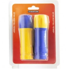 Ліхтар Quantum Smile yellow+blue 3W COB 3xAAA 2 шт./пач. (QM-FL1045-PB) - Фото