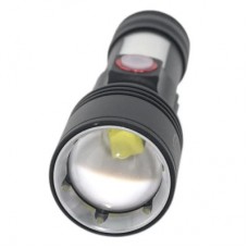 Фонарь Quantum Adept 10W LED zoom +COB з USB+ Li-ion18650/2600mAh (QM-FL1031-18650/2600) - Фото