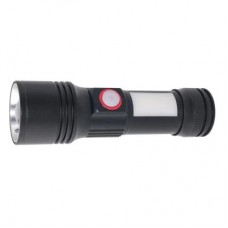 Фонарь Quantum Adept 10W LED zoom +COB з USB+ Li-ion18650/2600mAh (QM-FL1031-18650/2600) - Фото
