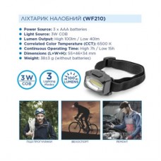 Фонарь Westinghouse 3W LED WF210 + 3 х AAA LR03 (WF210-3LR03NDB) - Фото