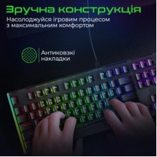 Клавіатура Vertux Comando USB Black (comando.black) - Фото