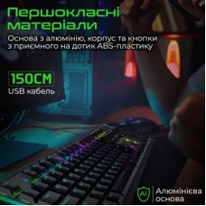 Клавіатура Vertux Comando USB Black (comando.black) - Фото