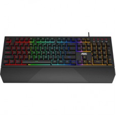 Клавіатура AOC GK200 Rainbow LED USB Black (GK200D32R) - Фото