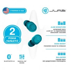 Наушники Jlab JBuds Mini Aqua Teal (IEUEBJBMINIRAQUA124) - Фото
