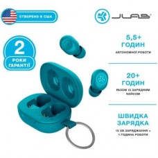 Наушники Jlab JBuds Mini Aqua Teal (IEUEBJBMINIRAQUA124) - Фото