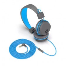 Наушники Jlab JBuddies Studio Kids Wired Graphite/Blue (IEUHJKSTUDIORGRYBLU6) - Фото