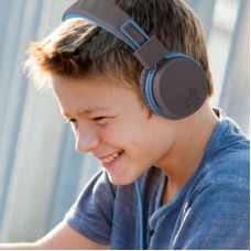 Наушники Jlab JBuddies Studio Kids Wired Graphite/Blue (IEUHJKSTUDIORGRYBLU6) - Фото
