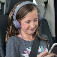 Наушники Jlab JBuddies Studio Kids Wired Graphite/Violet (IEUHJKSTUDIORGRYPRP6) - Фото