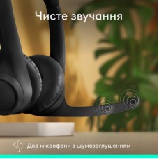 Наушники Logitech Zone 300 Bluetooth Graphite (981-001407) - Фото