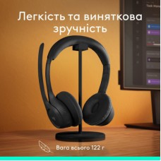 Наушники Logitech Zone 300 Bluetooth Graphite (981-001407) - Фото