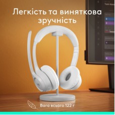 Наушники Logitech Zone 300 Bluetooth Off-White (981-001417) - Фото