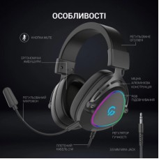 Навушники GamePro HS783 RGB Black (HS783) - Фото