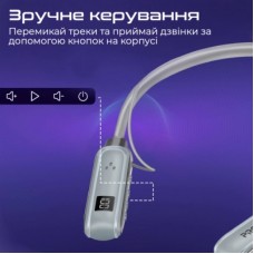 Навушники Promate Leap Silver (leap.silver) - Фото