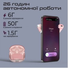 Наушники Promate TransPods Pink (transpods.pink) - Фото