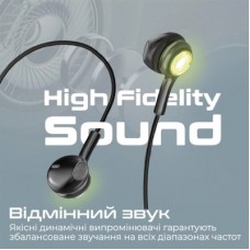 Наушники Promate LumiBuds-C Black (lumibuds-c.black) - Фото