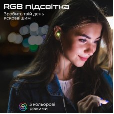 Наушники Promate LumiBuds-C Black (lumibuds-c.black) - Фото