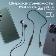 Наушники Promate LumiBuds-C Black (lumibuds-c.black) - Фото