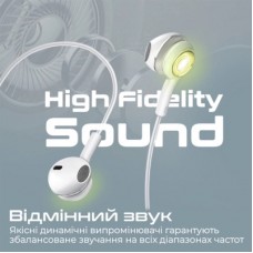Навушники Promate LumiBuds-C Silver (lumibuds-c.silver) - Фото