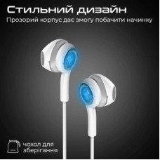 Навушники Promate LumiBuds-C Silver (lumibuds-c.silver) - Фото