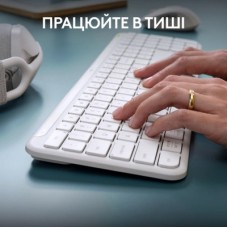 Комплект Logitech MK950 Bluetooth/Wireless UA Off-White (920-012491) - Фото