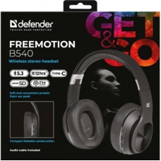 Наушники Defender FreeMotion B540 Bluetooth Black (63540) - Фото