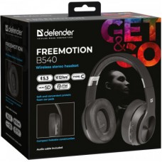 Наушники Defender FreeMotion B540 Bluetooth Black (63540) - Фото