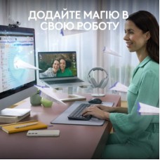 Комплект Logitech MK950 Bluetooth/Wireles UA Graphite (920-012490) - Фото