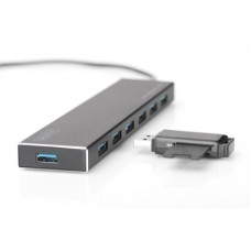 Концентратор Digitus USB 3.0 Hub, 7 Port (DA-70241-1) - Фото