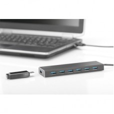 Концентратор Digitus USB 3.0 Hub, 7 Port (DA-70241-1) - Фото