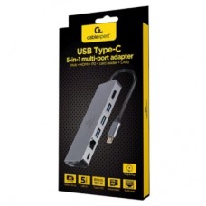 Концентратор Cablexpert USB-C 5-in-1 (A-CM-COMBO5-05) - Фото
