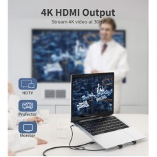 Концентратор Choetech USB-C 7-in-1 (HUB-M43-SL) - Фото