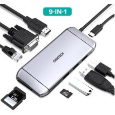 Концентратор Choetech USB-C 9-in-1 (HUB-M15-GY) - Фото