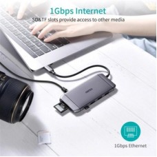 Концентратор Choetech USB-C 9-in-1 (HUB-M15-GY) - Фото