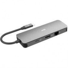 Концентратор Silicon Power USB-C 8-in-1 SR30 Silver Aluminum (SPU3C08DOCSR300G) - Фото