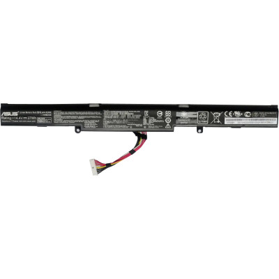 Акумулятор для ноутбука ASUS X450J A41-X550E, 37Wh (2500mAh), 4cell, 14.4V, Li-ion, black (A47765)