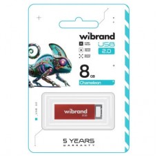 USB-флеш накопичувач Wibrand 8 GB Chameleon Red USB 2.0 (WI2.0/CH8U6R) - Фото