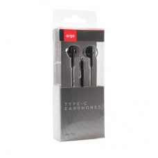 Наушники Ergo VM-730 Type-C Earphones Black (VM-730K) - Фото