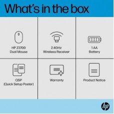 Мышка HP Z3700 Dual Wireless/Bluetooth Silver (758A9AA) - Фото