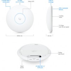Точка доступа Wi-Fi Ubiquiti UniFi 7 PRO (U7-PRO) - Фото