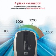Мышка Promate Breeze Wireless Gold (breeze.gold) - Фото