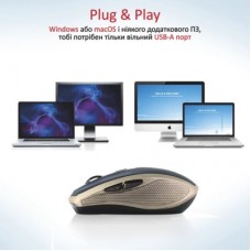 Мышка Promate Breeze Wireless Gold (breeze.gold) - Фото