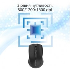 Мышка Promate Clix-8 Wireless Black (clix-8.black) - Фото