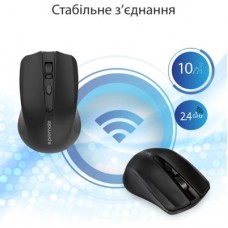 Мышка Promate Clix-8 Wireless Black (clix-8.black) - Фото