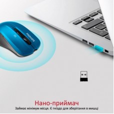 Мышка Promate Contour Wireless Blue (contour.blue) - Фото